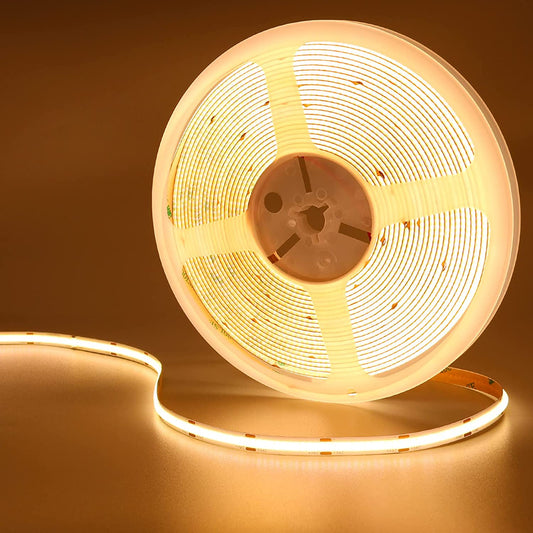 COB LED Strip 12V Flexible 5mm 8mm Width - Warm White 3000K