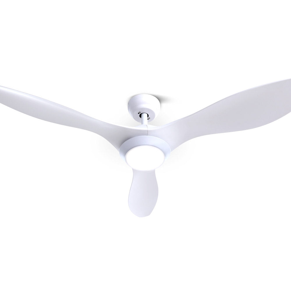 132cm (52'') Remote DC Ceiling Fan with LED Light - White