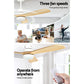 132cm (52'') Remote Ceiling Fan with LED Light - Light Wood