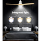 132cm (52'') Remote Ceiling Fan with LED Light - Light Wood