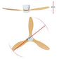 132cm (52'') Remote DC Ceiling Fan with LED Light - Light Wood