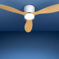 132cm (52'') Remote DC Ceiling Fan with LED Light - Light Wood