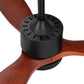 132cm (52'') Remote Ceiling Fan AC Motor 3 Blades with Light - Dark Wood