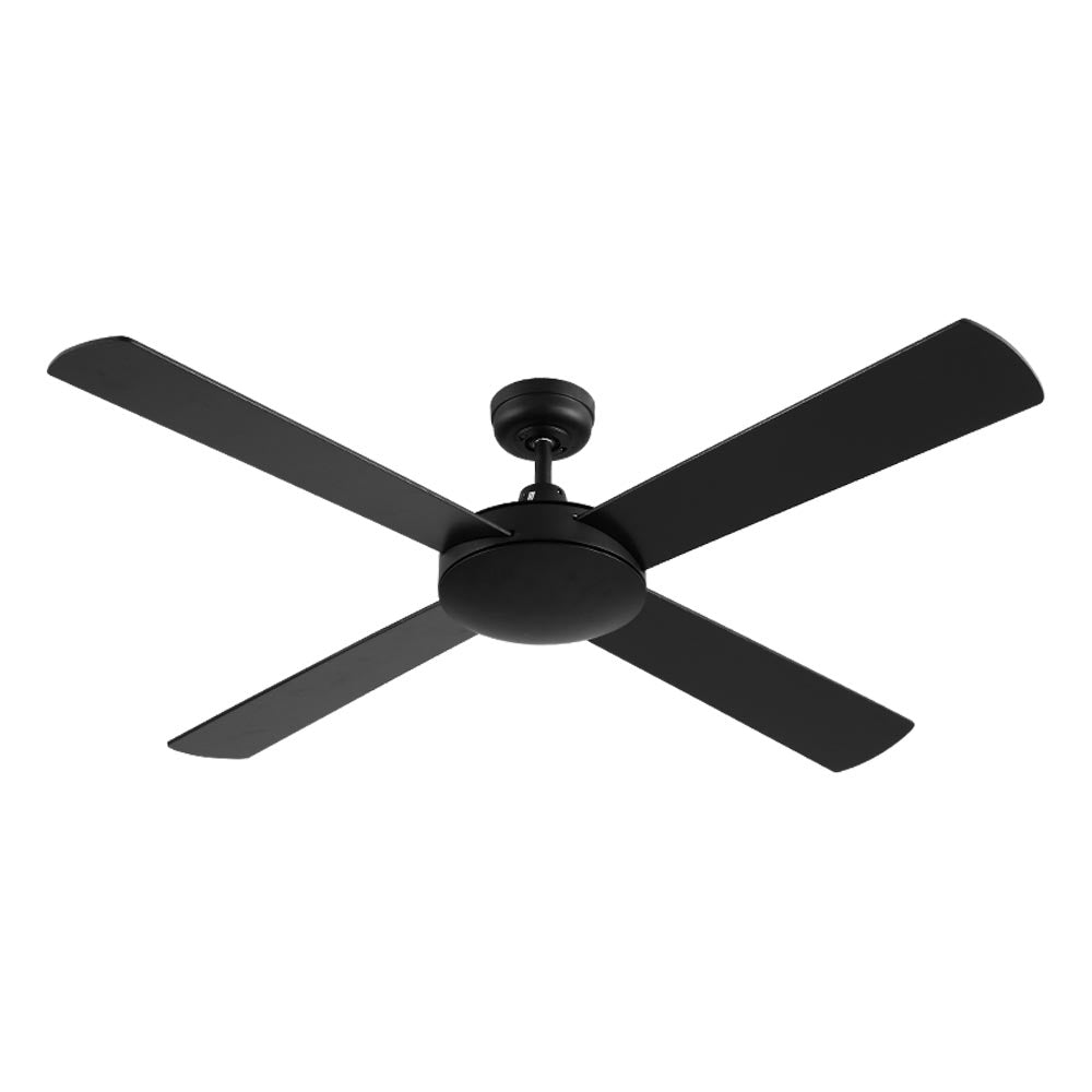 132cm (52'') Remote Ceiling Fan  - Black