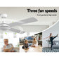 132cm (52'') Remote Ceiling Fan  - White