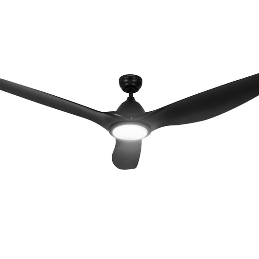 162cm (64'') Remote DC Ceiling Fan with Light - Black