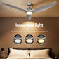 162cm (64'') Remote DC Ceiling Fan with Light - Silver