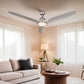 162cm (64'') Remote DC Ceiling Fan with Light - Silver