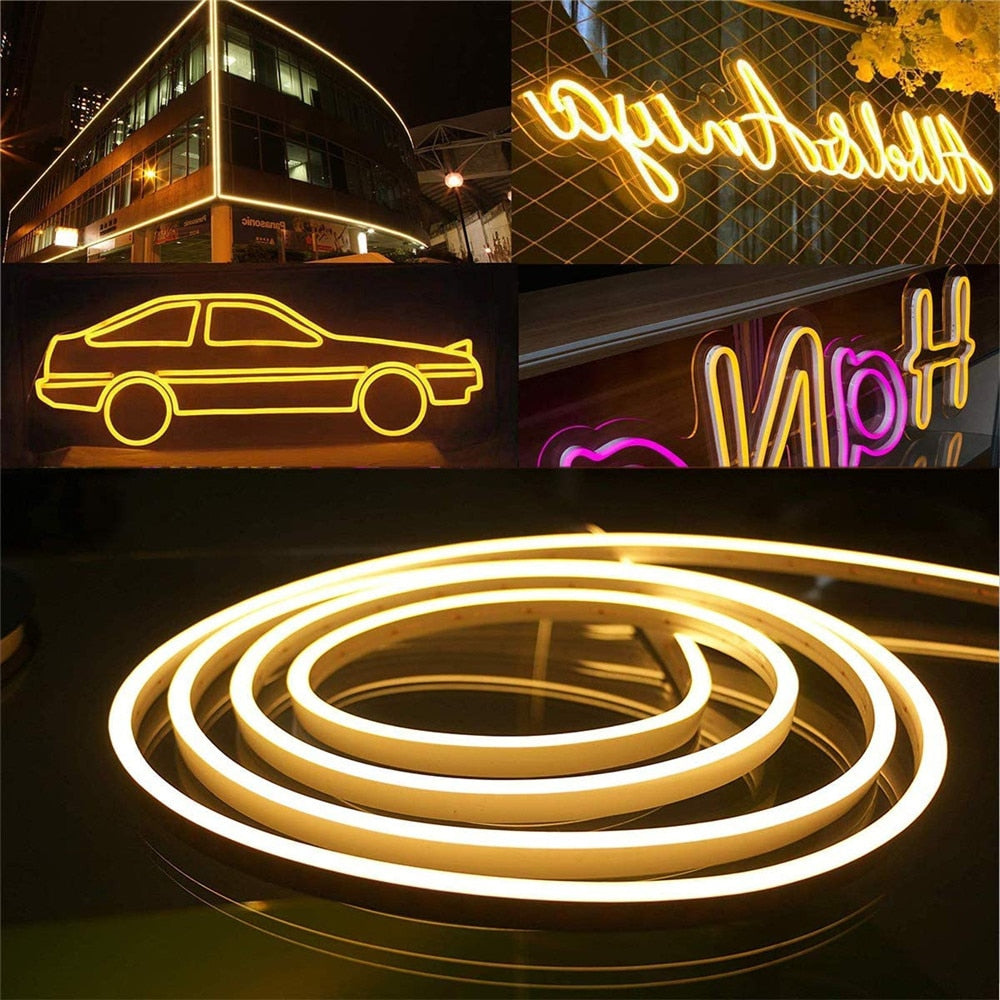 12V Waterproof IP67 120LED/m Neon LED Strip - Red