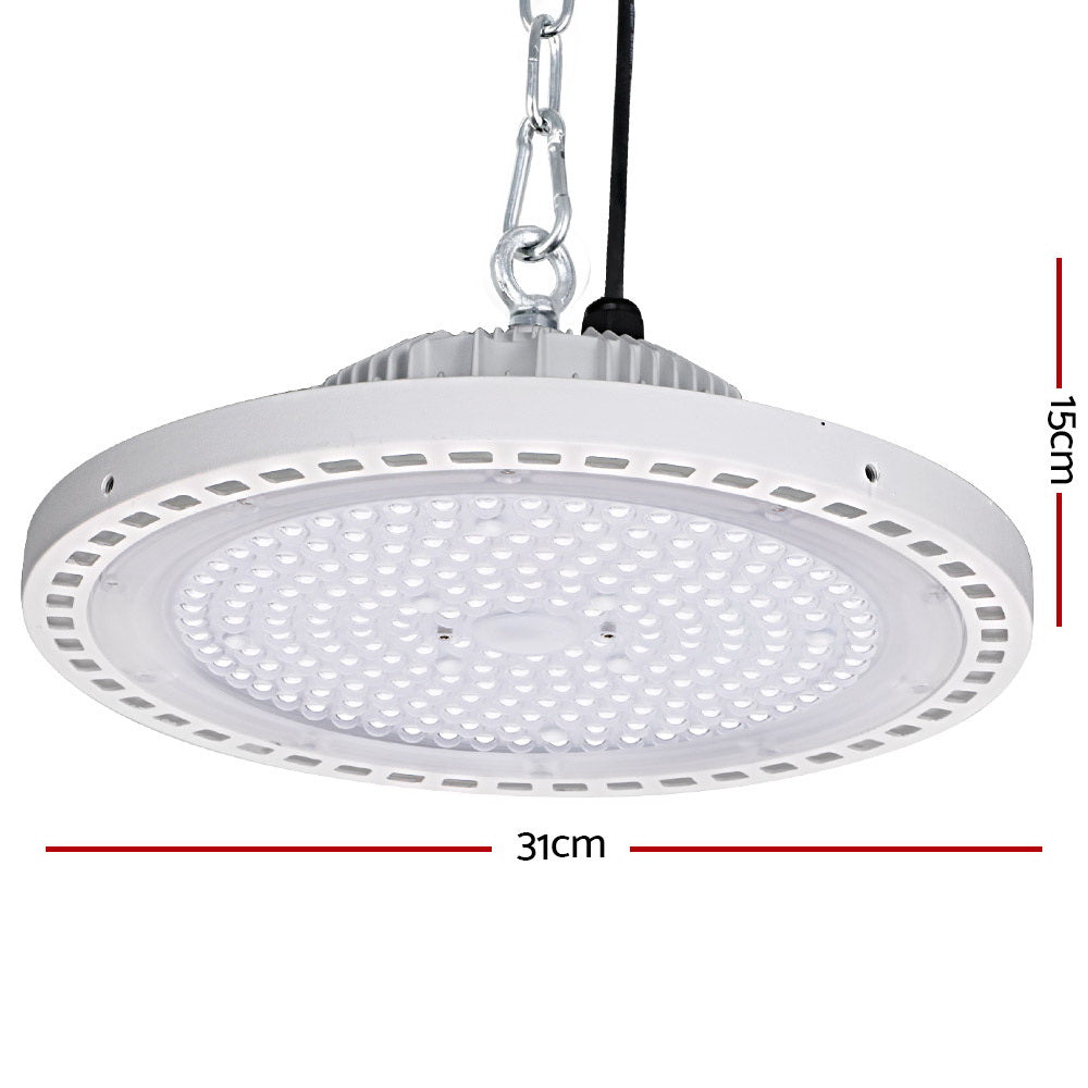 White UFO LED High Bay Light 150W - Industrial Workshop Lamp