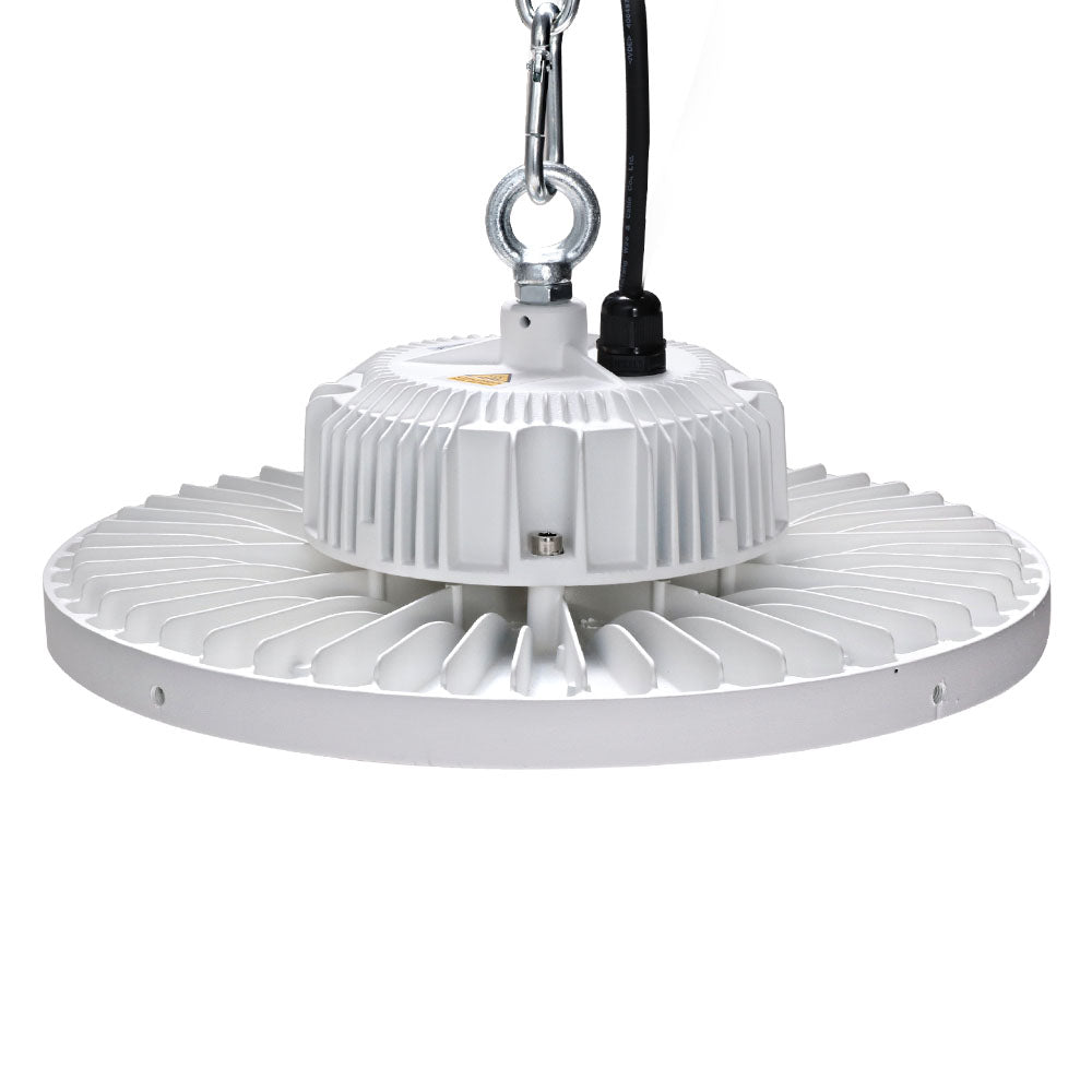 White UFO LED High Bay Light 150W - Industrial Workshop Lamp