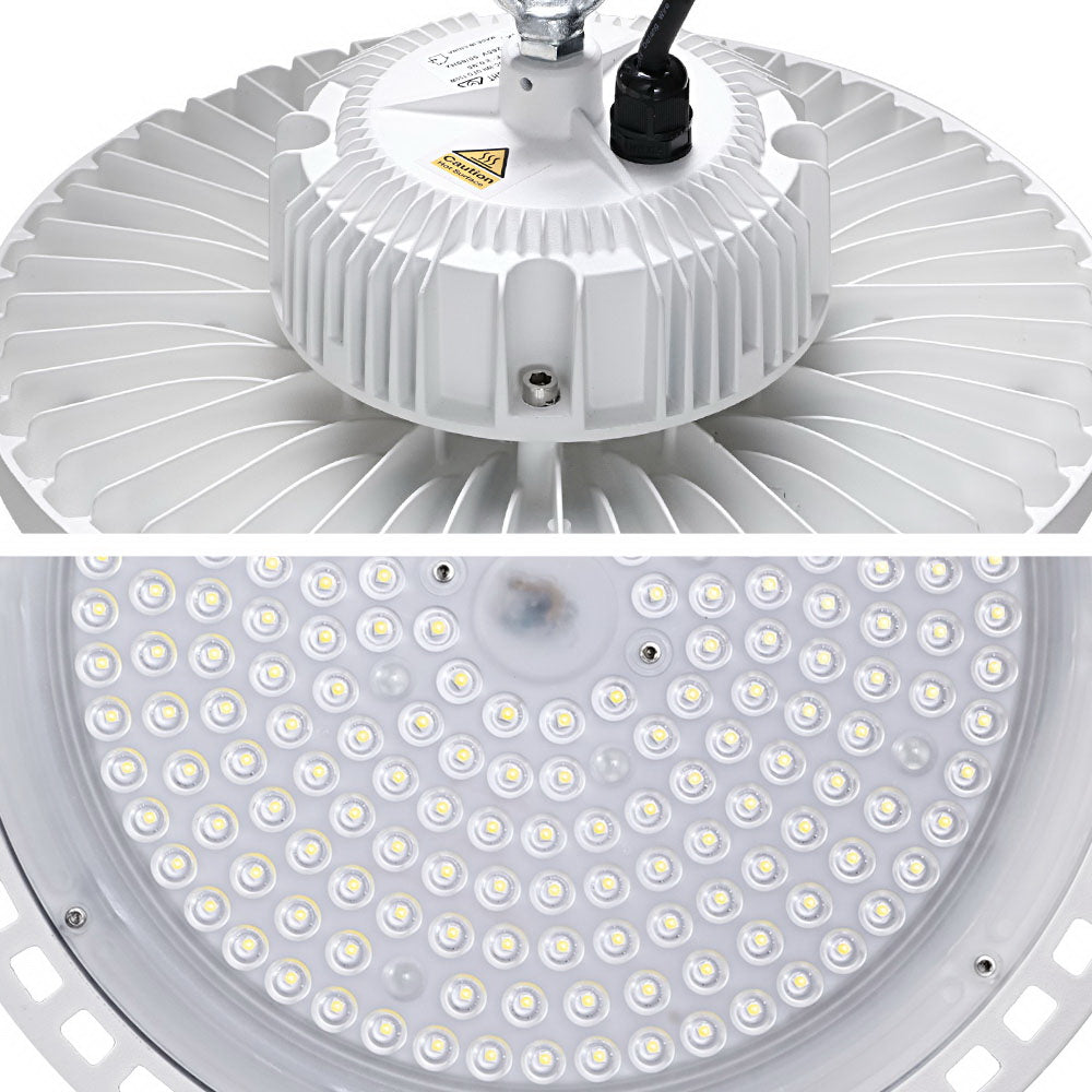 White UFO LED High Bay Light 150W - Industrial Workshop Lamp