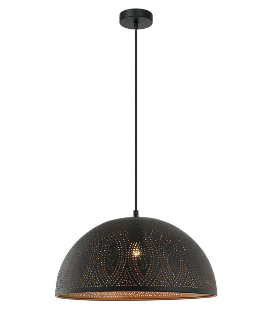 Bohemian Dome Shape Pendant Light - Black