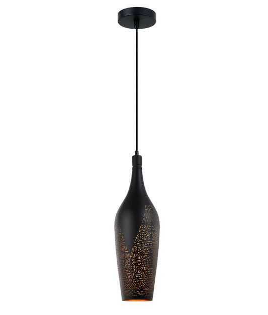 Bohemian Bottle Shape Pendant Light - Black