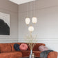 Interior Opal Matte Mirror Finish Multiple Pendant Lights