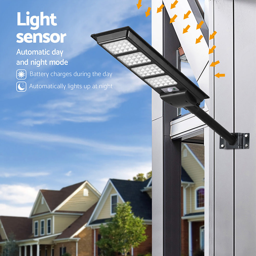 320-LED Ultra-Bright Solar Street Lamp with Motion Sensor & Remote