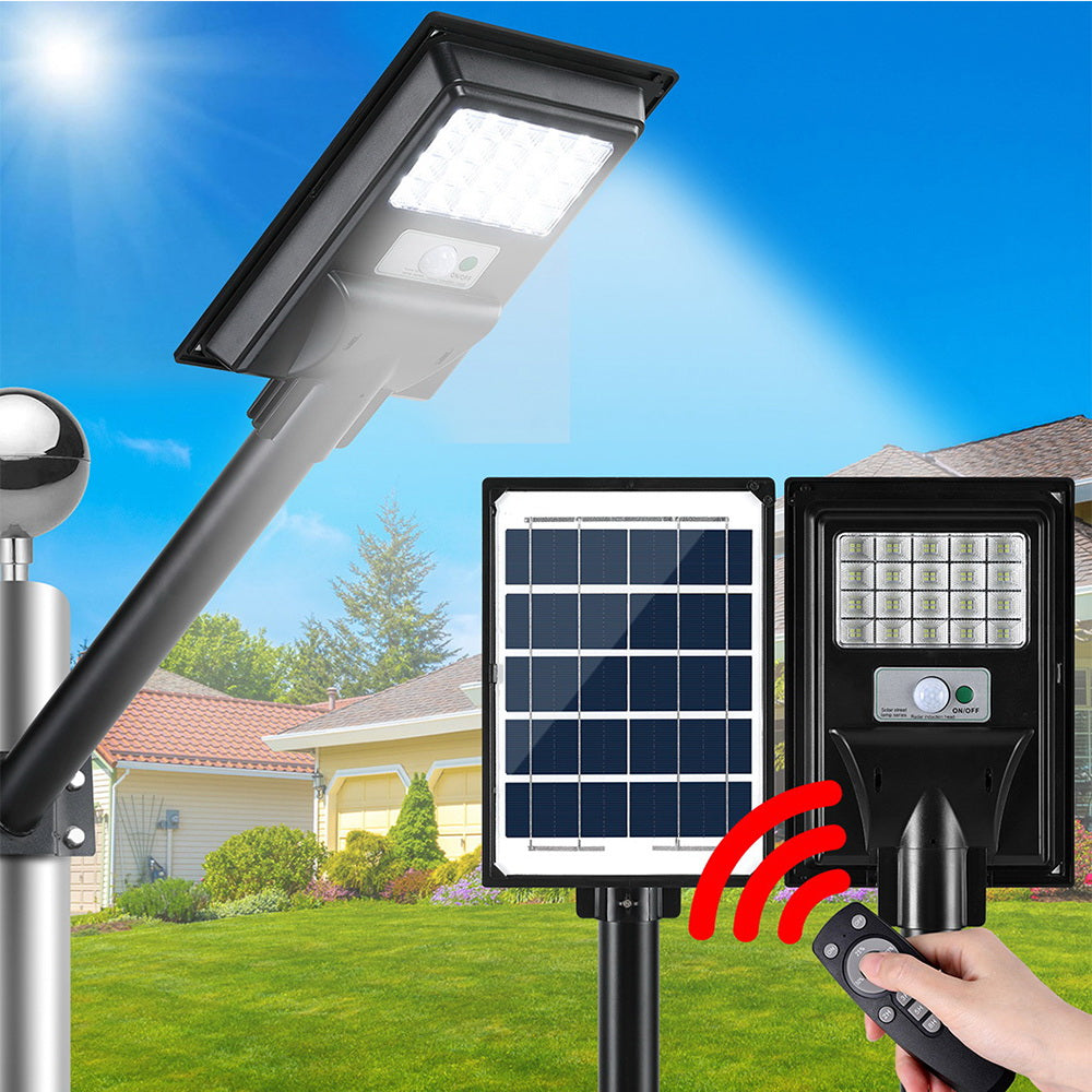 80-LED Ultra-Bright Solar Street Lamp with Motion Sensor & Remote