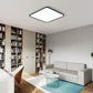 Modern Square LED Flush Ceiling Light - 40cm, Dimmable, 40W, Anti-Blue Light