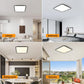 Modern Square LED Flush Ceiling Light - 40cm, Dimmable, 40W, Anti-Blue Light