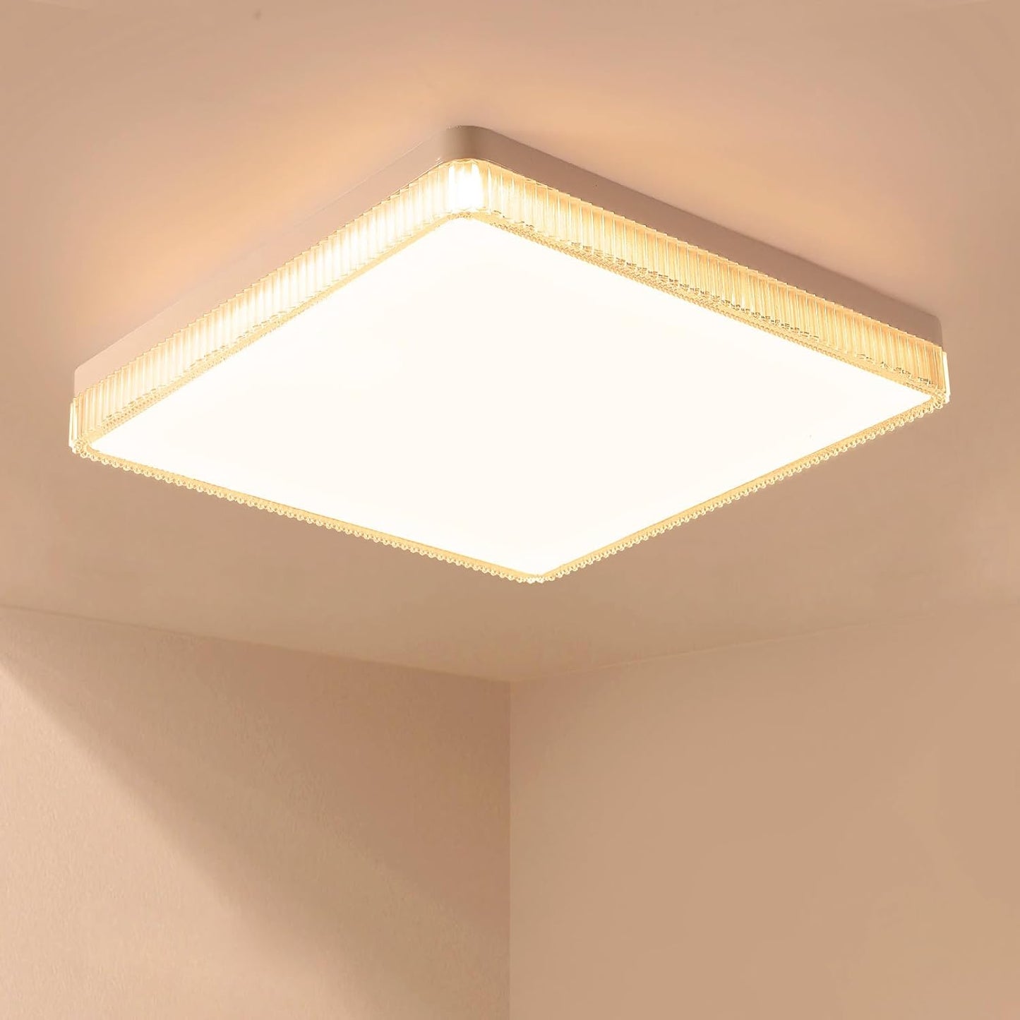 Square LED Flush Mount Ceiling Light - 3000K 18W 15cm