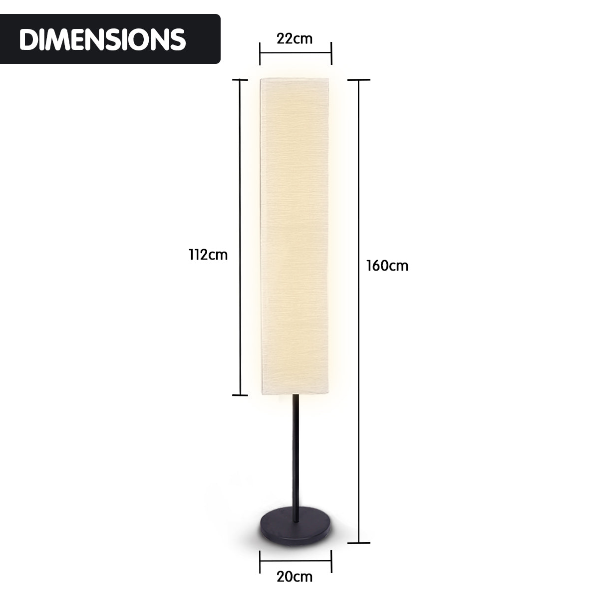 Modern Paper Lantern Floor Lamp with Wrinkle Effect Shade