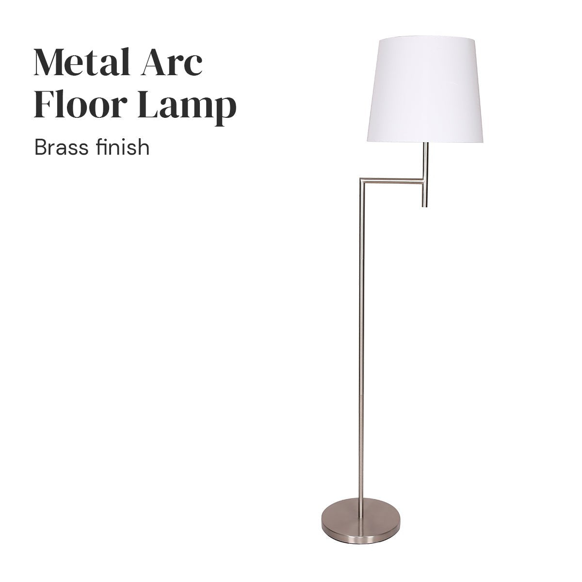 Elegant Floor Lamp with Cream Linen Shade - Nickel