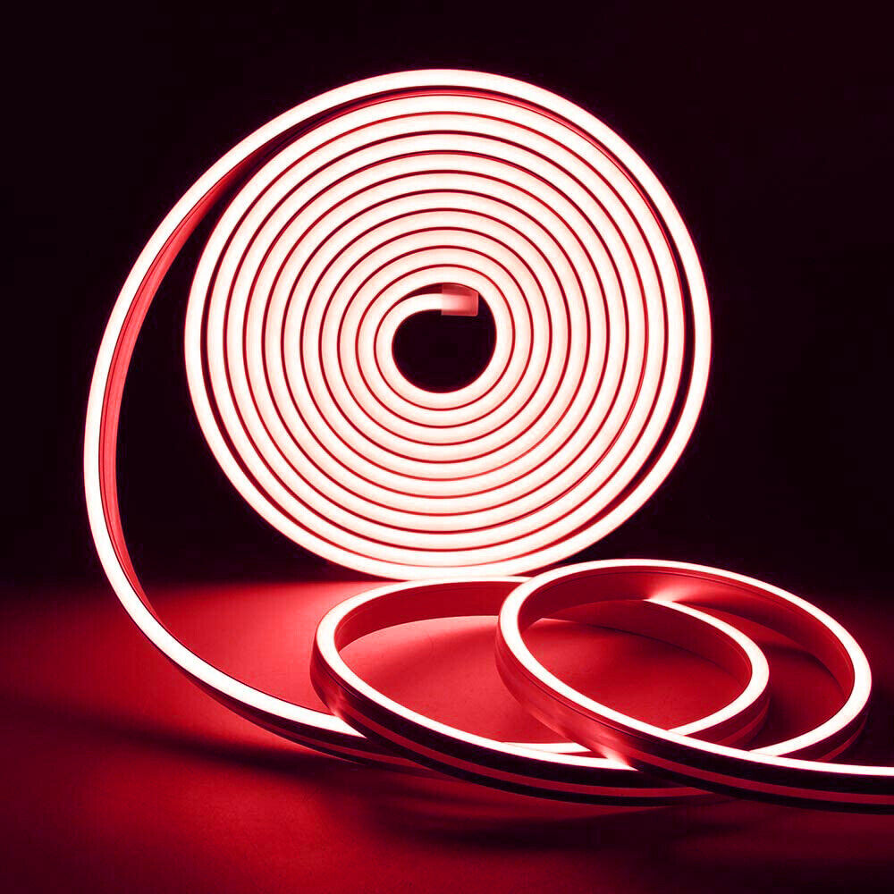 12V Waterproof IP67 120LED/m Neon LED Strip - Red