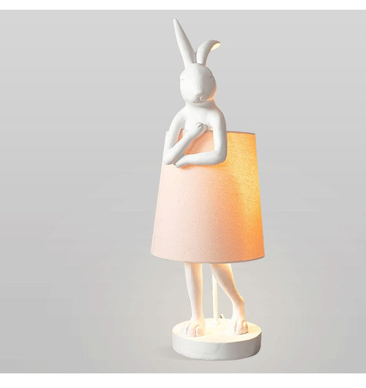 Art Decor Rabbit Table Lamp - White
