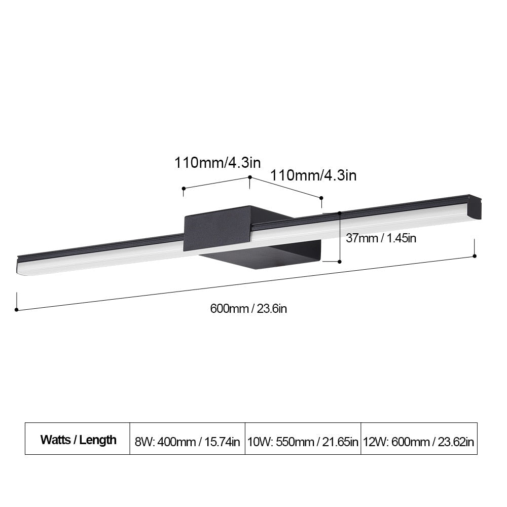 Wall Mount LED Bar Light - White