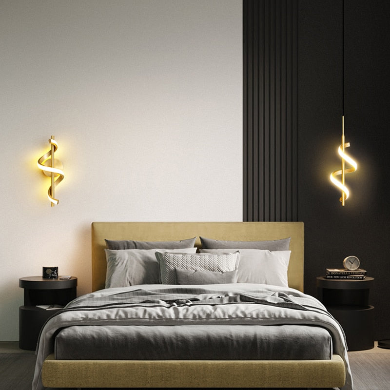 Gold bedroom deals pendant light