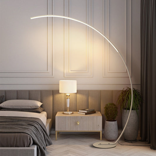 Minimalist Creative C-shaped LED Floor Lamp - White