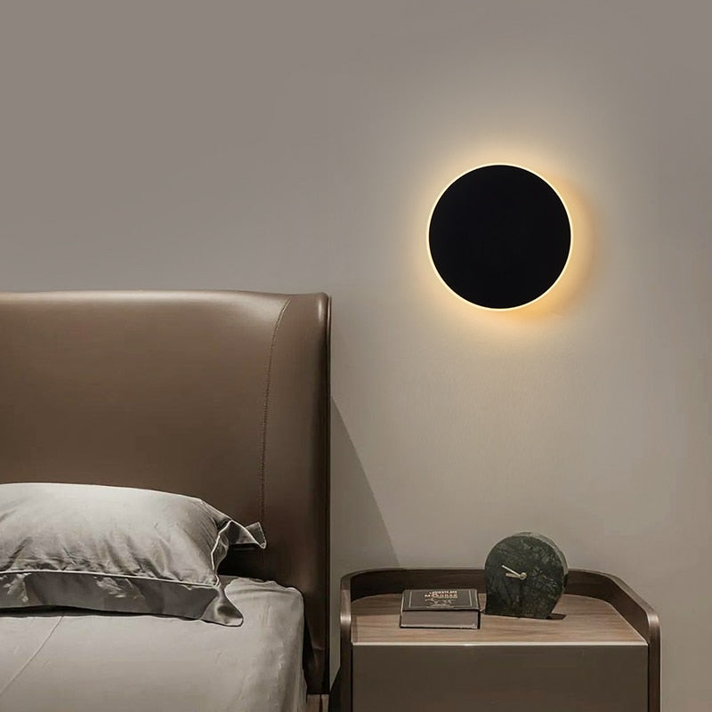 Moon Indoor LED Wall Light - Black