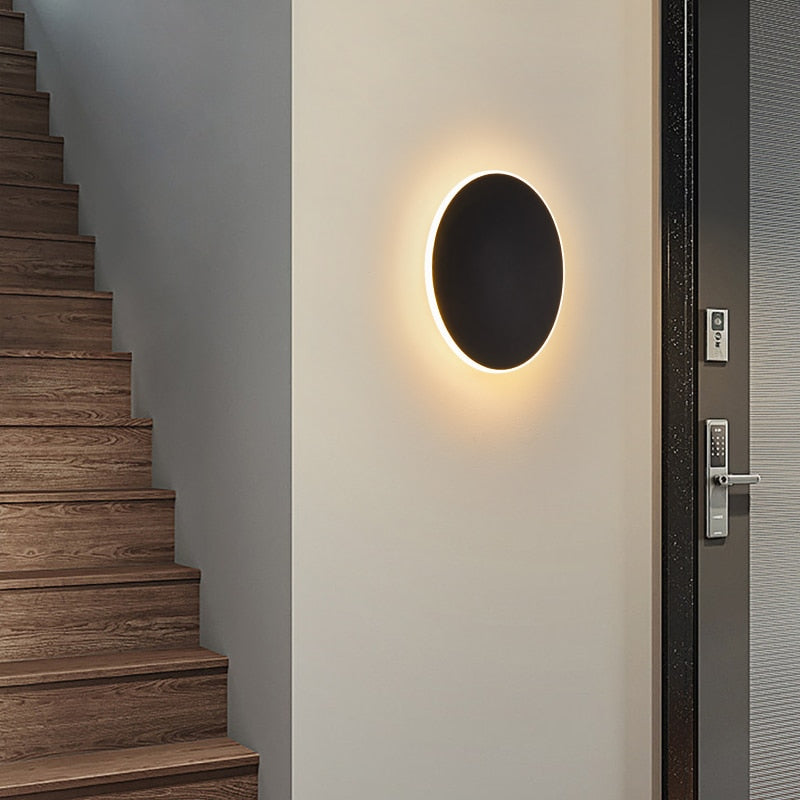 Moon Indoor LED Wall Light - Black